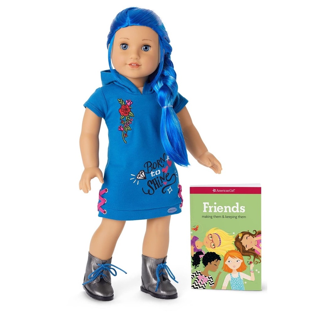 American Girl Doll Truly Me 18-inch Doll #90 with long blue hair new